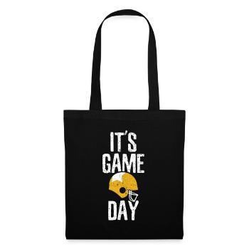 Football américain - Sac en tissu - noir - Devant