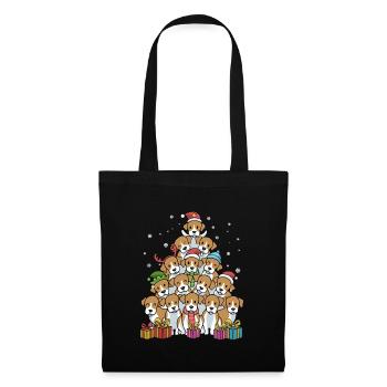 Beagle Christmas Funny Christmas Gift - Sac en tissu - noir - Devant
