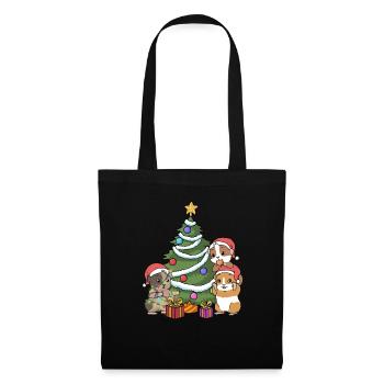 Guinea Pig Christmas Funny Guinea Pig - Tote Bag - black - Front