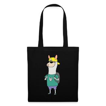 Alpaca Cool - Tote Bag - black - Front