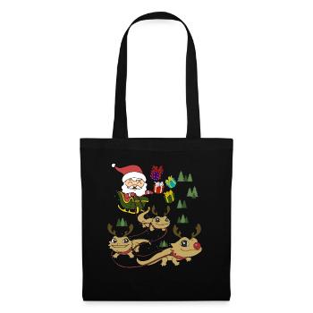Bartagame Noël - Sac en tissu - noir - Devant