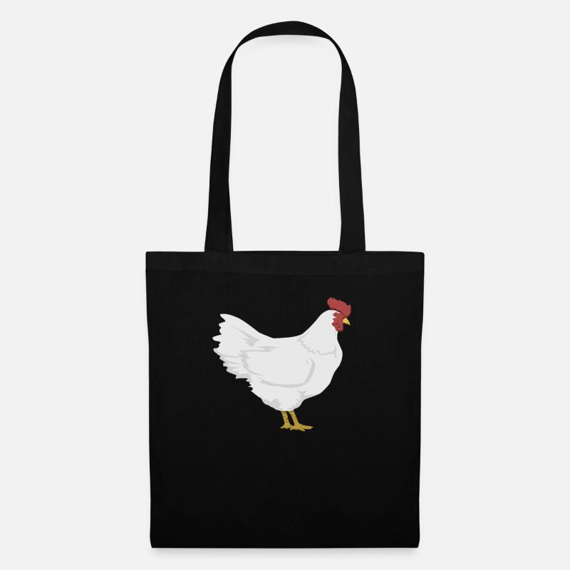 Huhn - Stoffbeutel - Schwarz