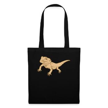 dragon barbu - Sac en tissu - noir - Devant