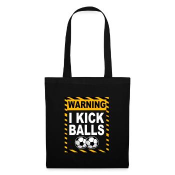Soccer Soccer Team Gift Jeu de football - Sac en tissu - noir - Devant