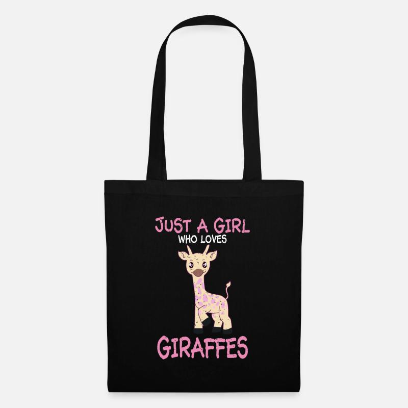 giraffe - Tote Bag - black