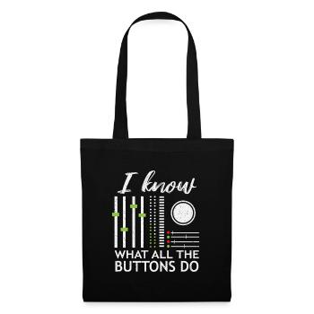 DJ - Tote Bag - black - Front