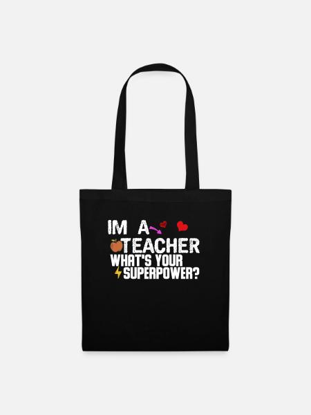 enseignement - Sac en tissu - noir