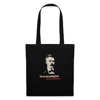 Vintage Philosophy Nihilism Design Nietzsche Kant - Tote Bag - black - Front