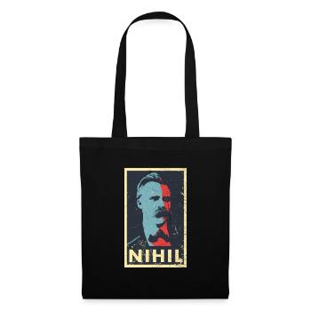 Vintage Philosophy Nihilism Friedrich Nietzsche - Tote Bag - black - Front