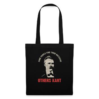 Nietzsche Kant Vintage Philosophy Nihilism Design - Tote Bag - black - Front