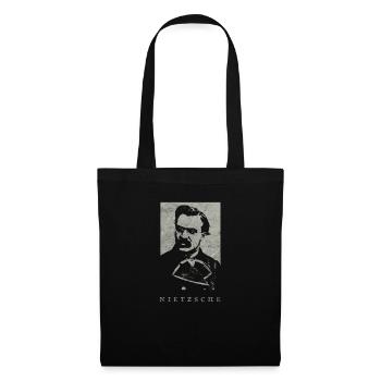 Friedrich Nietzsche Vintage Philosophy Nihilism - Tote Bag - black - Front