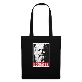 Socrates Vintage Greek Philosophy Aristoteles - Tote Bag - black - Front
