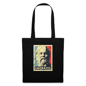 Socrates Vintage Greek Philosophy Aristoteles - Tote Bag - black - Front