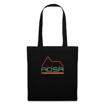 Enveloppe de synthétiseur - ADSR Nerd Analog Retro - Sac en tissu - noir - Devant