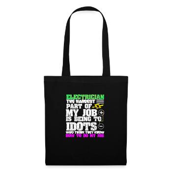 Electrician - Tote Bag - black - Front