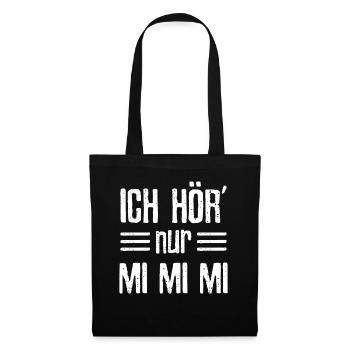 Mimi Beklagen Motzen Meckern Heulsuse Geschenk - Stoffbeutel - Schwarz - Vorne