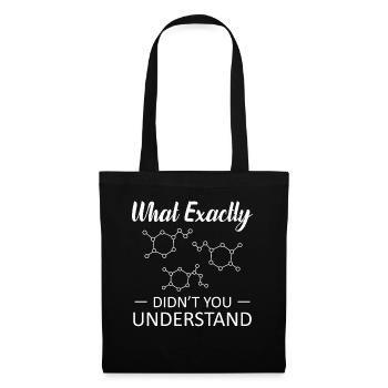 Chimie chimie physicien chimiste physique cadeau - Sac en tissu - noir - Devant