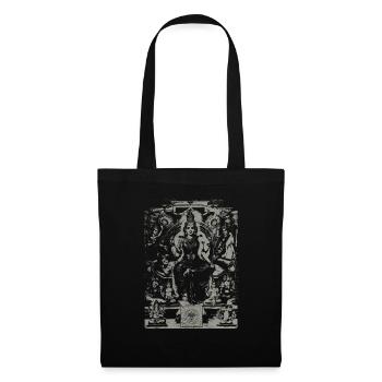 Hindu Book Tripura Upanishad - Sacred Sri Yantra - Tote Bag - black - Front