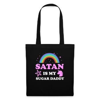 Satan Is My Sugar Daddy - Tote Bag - black - Front