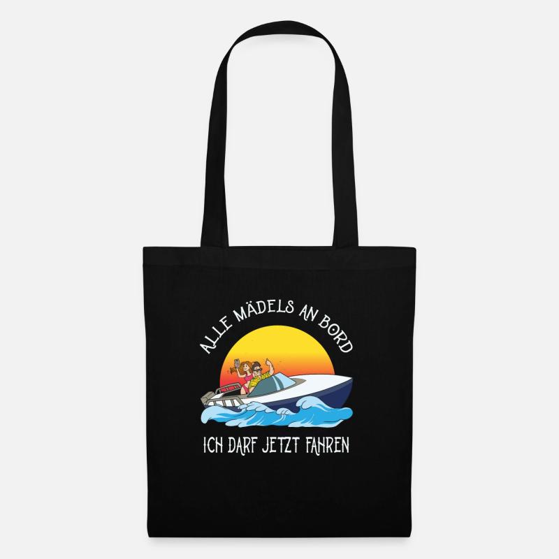 Bootsführerschein Bestanden Geschenk - Stoffbeutel - Schwarz