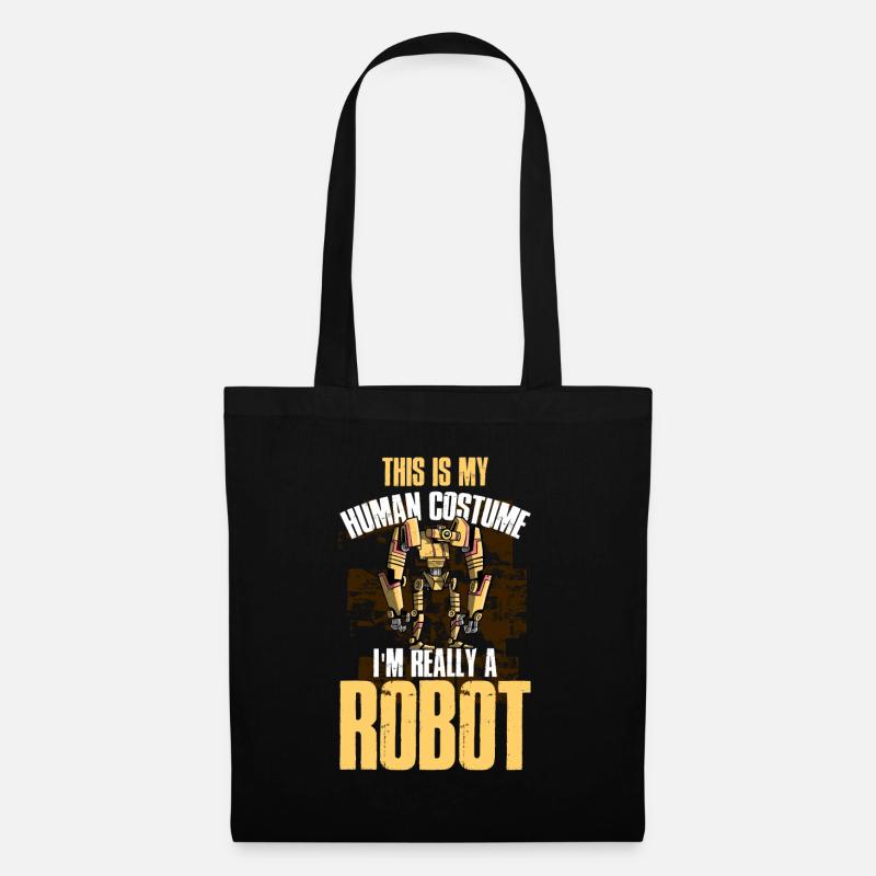 Cadeau de robotique robotique robotique - Sac en tissu - noir
