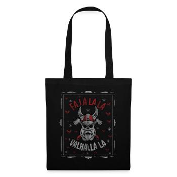 Fa La La Valhalla Vikings Ugly Christmas - Sac en tissu - noir - Devant