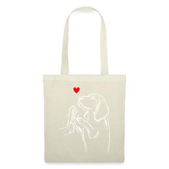 Idée cadeau Beagle Love Mistress Dogs - Sac en tissu - nature - Devant