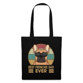 Meilleur Frenchie Dad Ever French Bulldog - Sac en tissu - noir - Devant