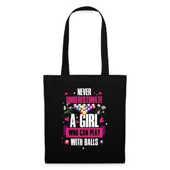 Billiard Pool Snooker Funny Gift - Tote Bag - black - Front