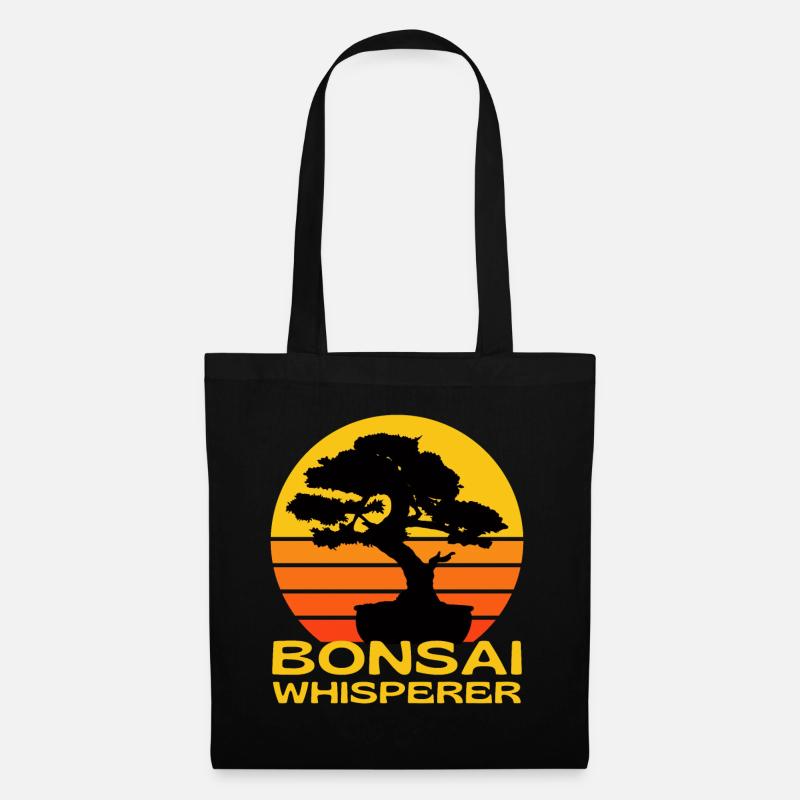 Bonsai Flüsterer - Stoffbeutel - Schwarz