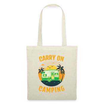 Continuez à camper avec le coucher du soleil - Sac en tissu - nature - Devant