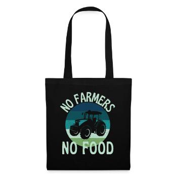 Pas d'agriculteurs pas de nourriture - Sac en tissu - noir - Devant