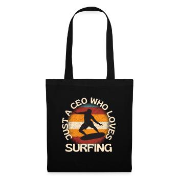 Just A CEO Who Loves Surfing - Tote Bag - black - Front