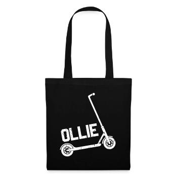 Scooter Stunt Ollie Tretroller Jungen - Stoffbeutel - Schwarz - Vorne