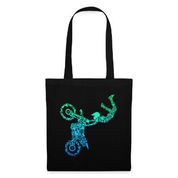 Motocross Enduro Supermoto Bike Dirt Biker - Sac en tissu - noir - Devant