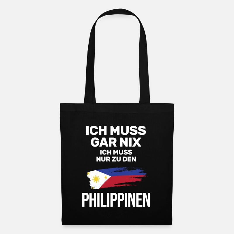 Philippinisch Philippinen Manila - Stoffbeutel - Schwarz