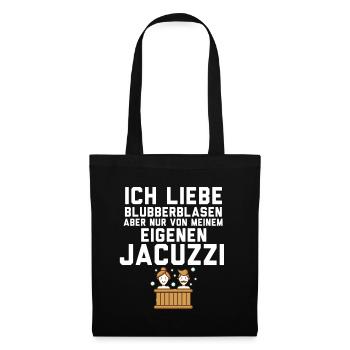 Jacuzzi Whirlpool Liebhaber T-Shirt - Stoffbeutel - Schwarz - Vorne