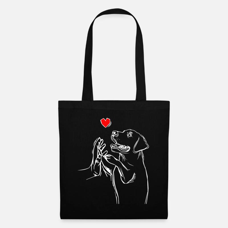 Labrador Retriever Liebe Labbi Hunde - Stoffbeutel - Schwarz