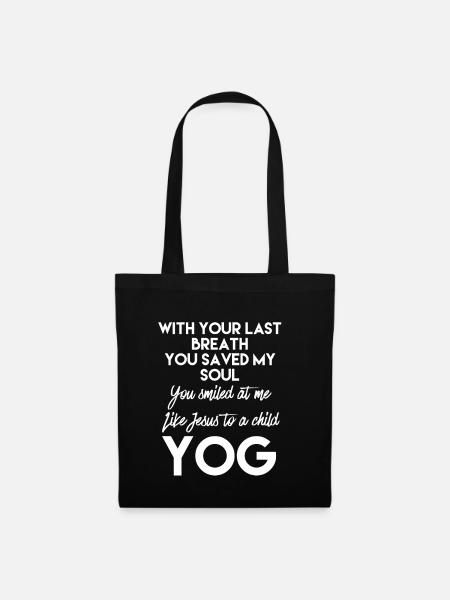 George Yog Michael Jesus T-shirt - Stoffbeutel - Schwarz