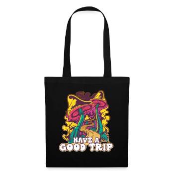 Trippy Champignons De Champignon - Sac en tissu - noir - Devant
