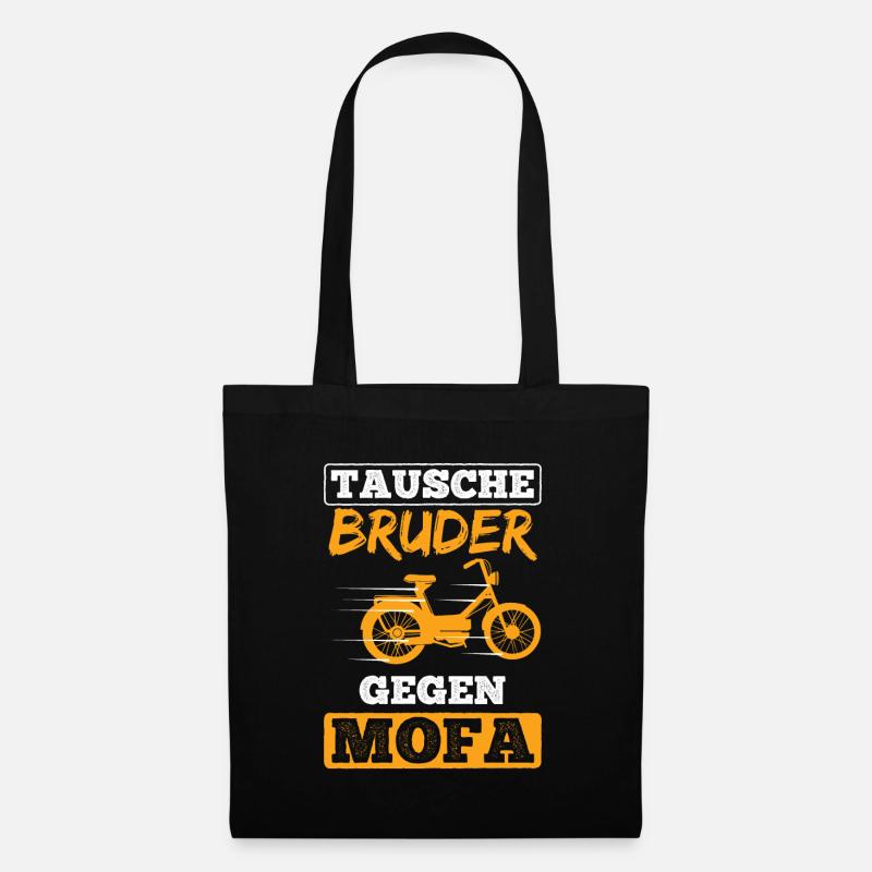 Geschenk Mofa Moped - Stoffbeutel - Schwarz