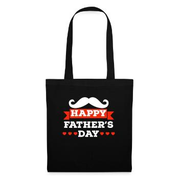 Fête des pères, fête des pères, fête des pères, fête des pères - Sac en tissu - noir - Devant