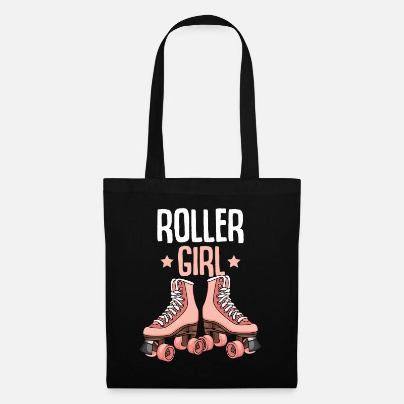 Rollschuhe Roller Girl Roller Skates Rollschuh - Stoffbeutel - Schwarz