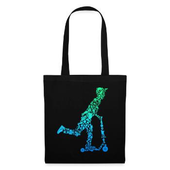 Scooter Scooter Cascade pour enfants - Sac en tissu - noir - Devant