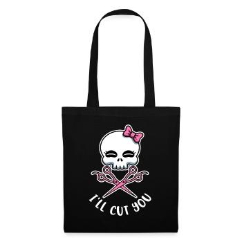 Ill Cut You Coiffeur cadeau - Sac en tissu - noir - Devant