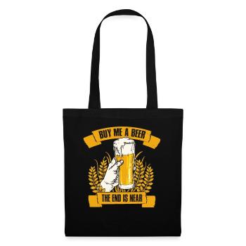 Buy Me A Beer Junggesellenabschied Geschenk - Stoffbeutel - Schwarz - Vorne