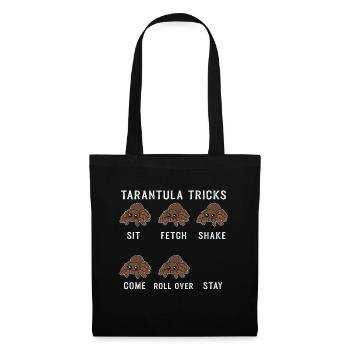 Tarantula Tricks Cadeau araignée - Sac en tissu - noir - Devant