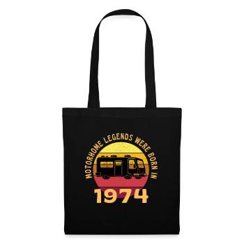 Motorhome Legends Born In 1974 - Tote Bag - black - Front
