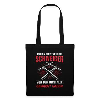 Schweißer Schweißen - Stoffbeutel - Schwarz - Vorne