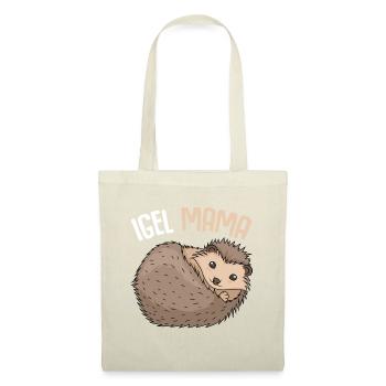 Igel Mama Mutter Muttertag Damen - Stoffbeutel - Natur - Vorne
